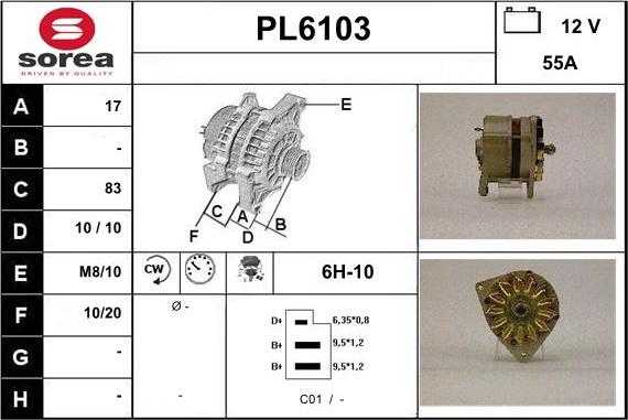 Sera PL6103 - Alternateur cwaw.fr