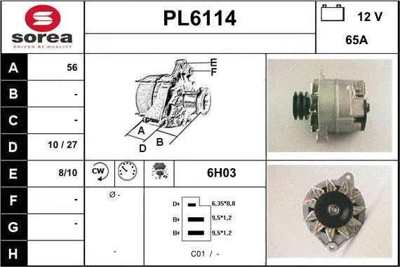 Sera PL6114 - Alternateur cwaw.fr