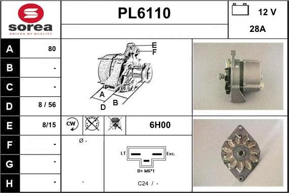 Sera PL6110 - Alternateur cwaw.fr