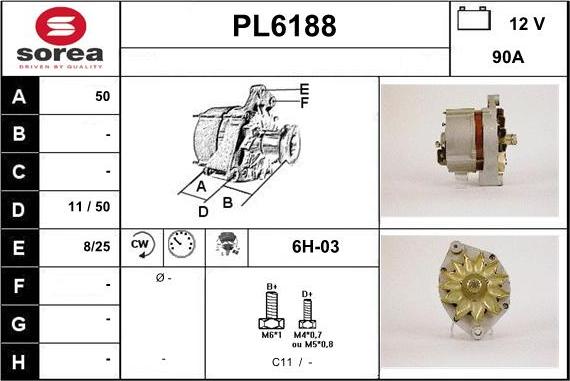 Sera PL6188 - Alternateur cwaw.fr