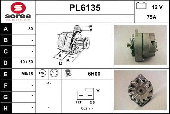 Sera PL6135 - Alternateur cwaw.fr