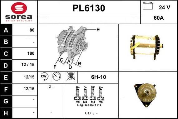 Sera PL6130 - Alternateur cwaw.fr