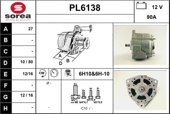 Sera PL6138 - Alternateur cwaw.fr