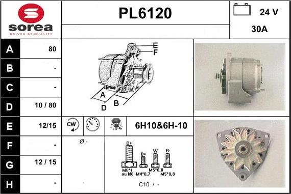 Sera PL6120 - Alternateur cwaw.fr