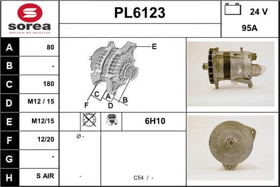 Sera PL6123 - Alternateur cwaw.fr