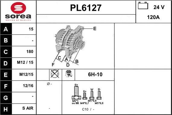 Sera PL6127 - Alternateur cwaw.fr