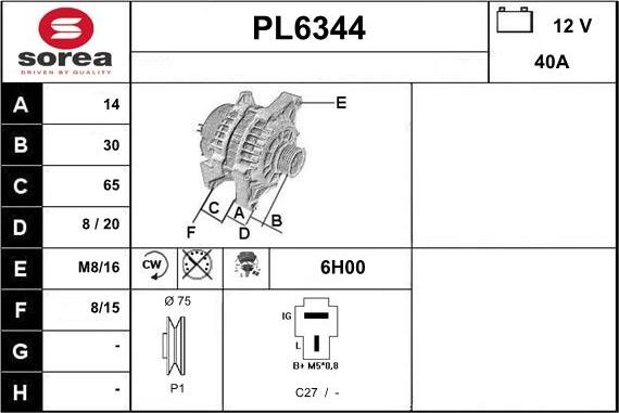 Sera PL6344 - Alternateur cwaw.fr