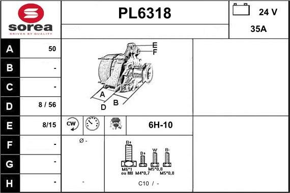 Sera PL6318 - Alternateur cwaw.fr