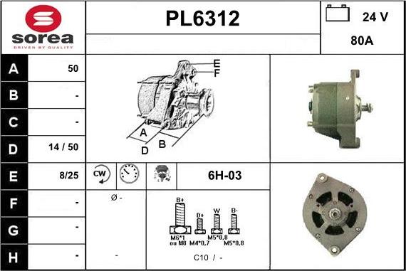 Sera PL6312 - Alternateur cwaw.fr