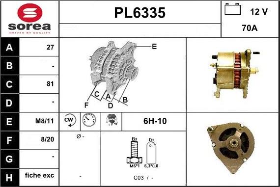 Sera PL6335 - Alternateur cwaw.fr