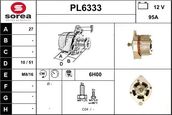 Sera PL6333 - Alternateur cwaw.fr