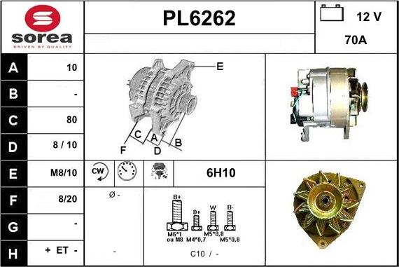 Sera PL6262 - Alternateur cwaw.fr