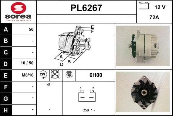 Sera PL6267 - Alternateur cwaw.fr