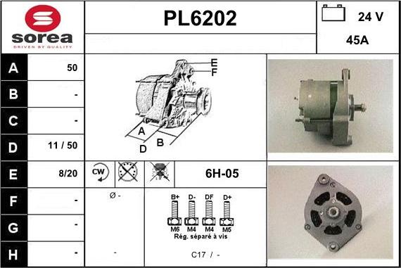 Sera PL6202 - Alternateur cwaw.fr