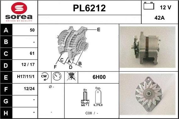 Sera PL6212 - Alternateur cwaw.fr