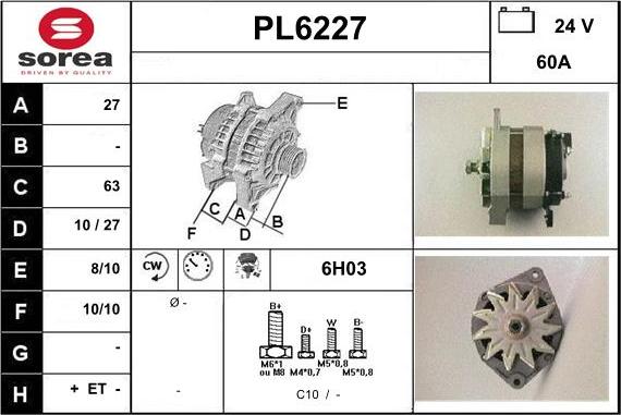 Sera PL6227 - Alternateur cwaw.fr