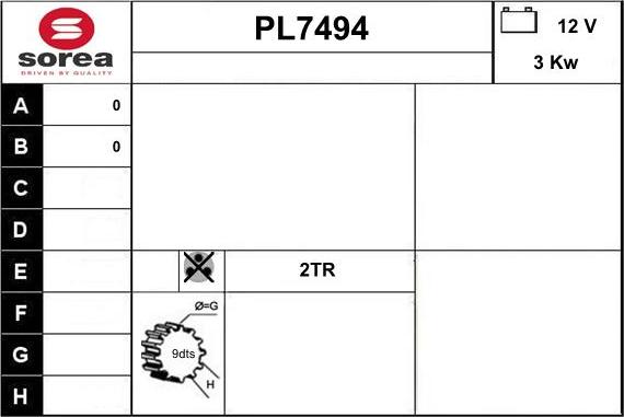 Sera PL7494 - Démarreur cwaw.fr