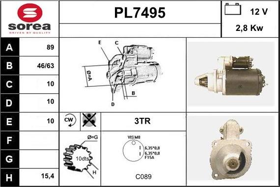 Sera PL7495 - Démarreur cwaw.fr