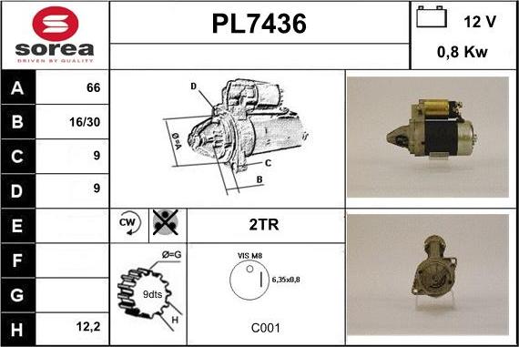 Sera PL7436 - Démarreur cwaw.fr