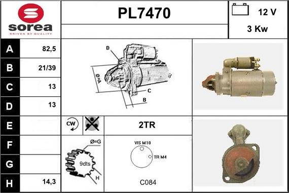 Sera PL7470 - Démarreur cwaw.fr