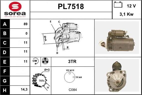 Sera PL7518 - Démarreur cwaw.fr