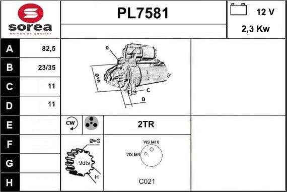 Sera PL7581 - Démarreur cwaw.fr