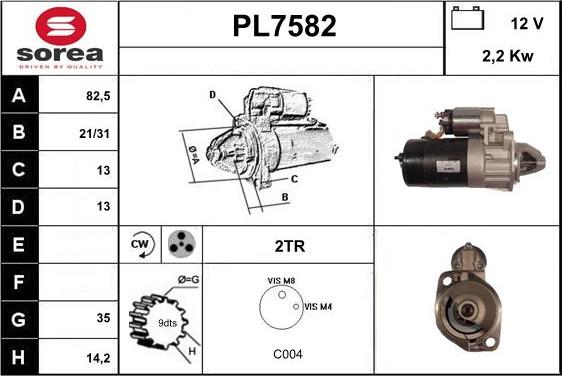 Sera PL7582 - Démarreur cwaw.fr