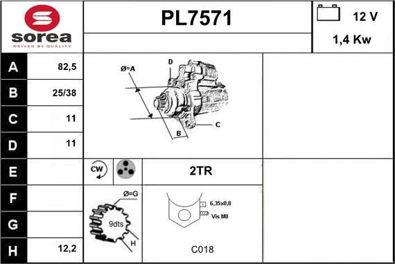 Sera PL7571 - Démarreur cwaw.fr