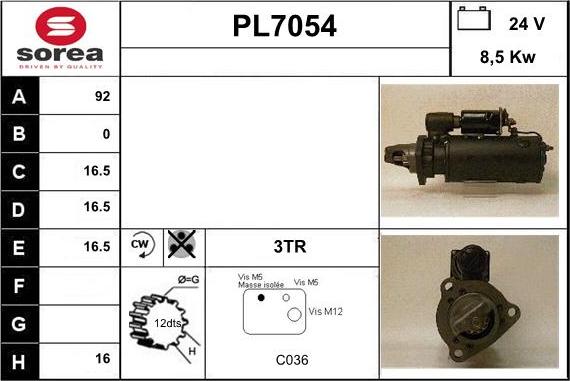 Sera PL7054 - Démarreur cwaw.fr