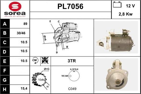 Sera PL7056 - Démarreur cwaw.fr