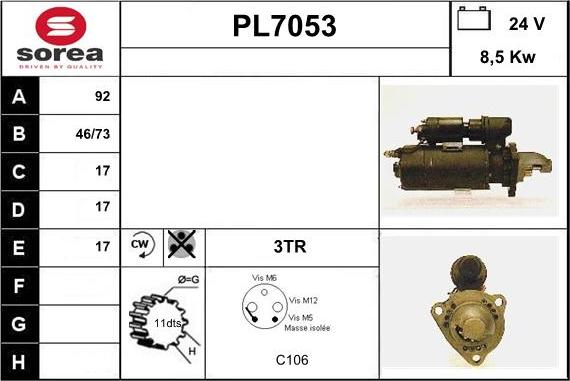 Sera PL7053 - Démarreur cwaw.fr