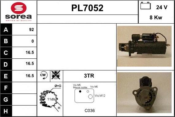 Sera PL7052 - Démarreur cwaw.fr