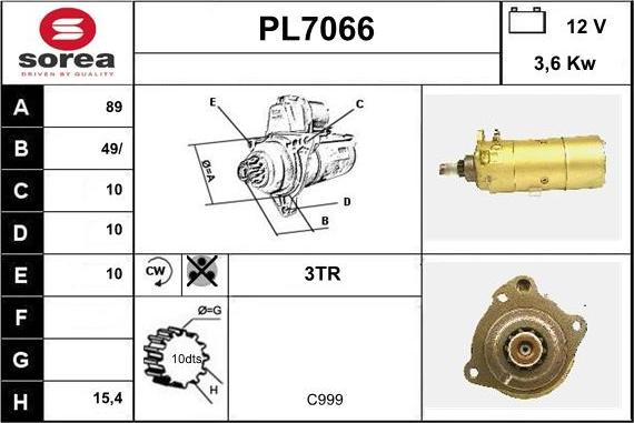 Sera PL7066 - Démarreur cwaw.fr