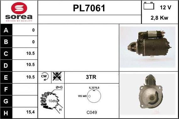 Sera PL7061 - Démarreur cwaw.fr