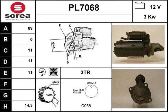 Sera PL7068 - Démarreur cwaw.fr