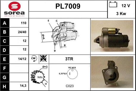 Sera PL7009 - Démarreur cwaw.fr