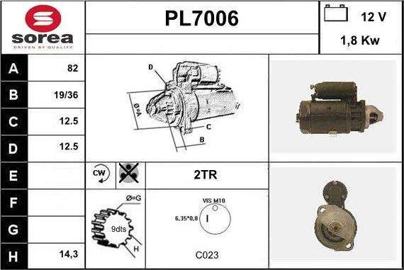 Sera PL7006 - Démarreur cwaw.fr