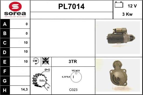 Sera PL7014 - Démarreur cwaw.fr