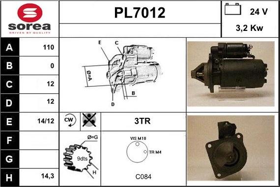 Sera PL7012 - Démarreur cwaw.fr