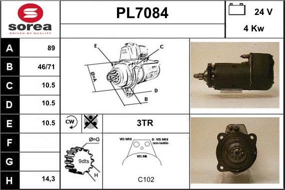 Sera PL7084 - Démarreur cwaw.fr