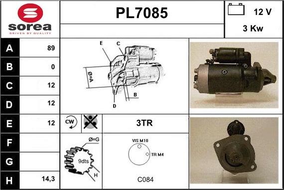 Sera PL7085 - Démarreur cwaw.fr