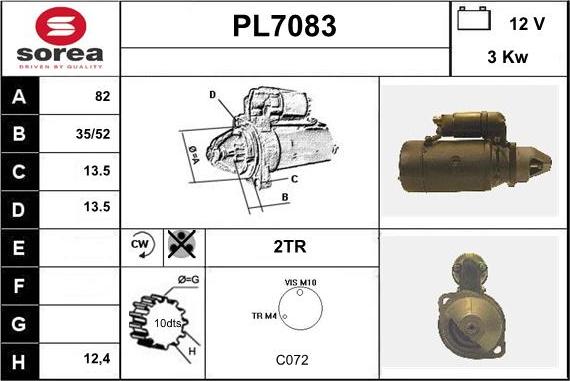 Sera PL7083 - Démarreur cwaw.fr