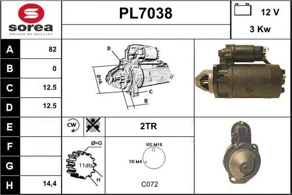 Sera PL7038 - Démarreur cwaw.fr