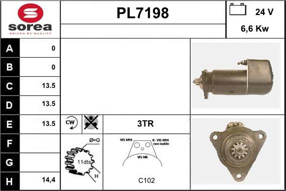 Sera PL7198 - Démarreur cwaw.fr