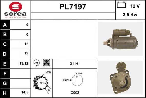 Sera PL7197 - Démarreur cwaw.fr