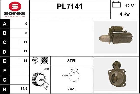 Sera PL7141 - Démarreur cwaw.fr