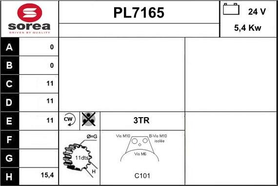 Sera PL7165 - Démarreur cwaw.fr