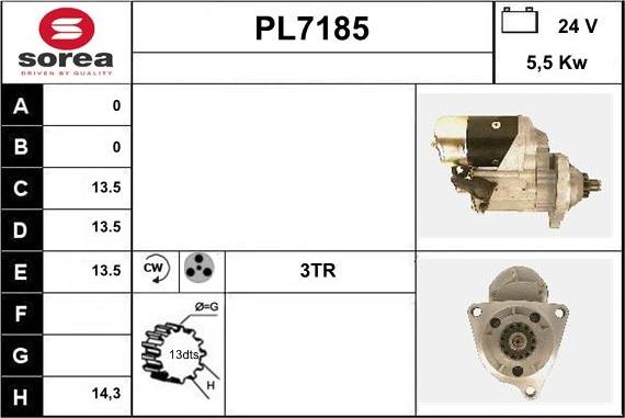 Sera PL7185 - Démarreur cwaw.fr