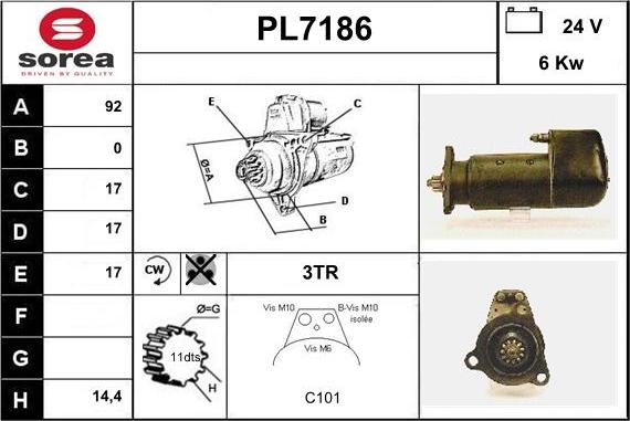 Sera PL7186 - Démarreur cwaw.fr