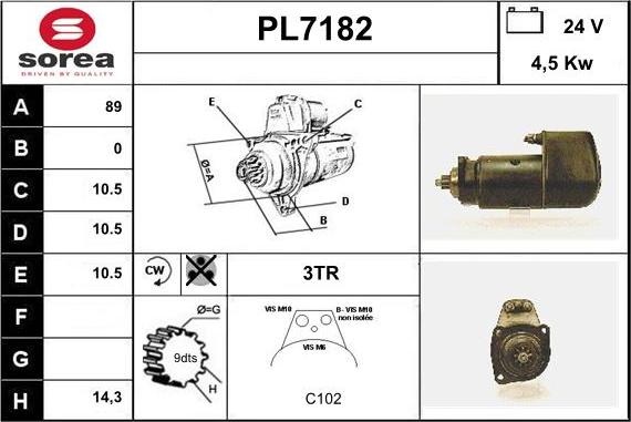 Sera PL7182 - Démarreur cwaw.fr